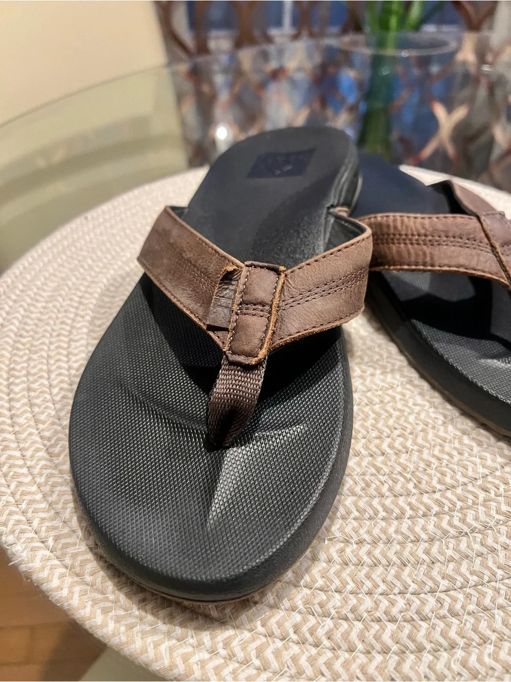 REEF Cushion Phantom Leather Flip Flops